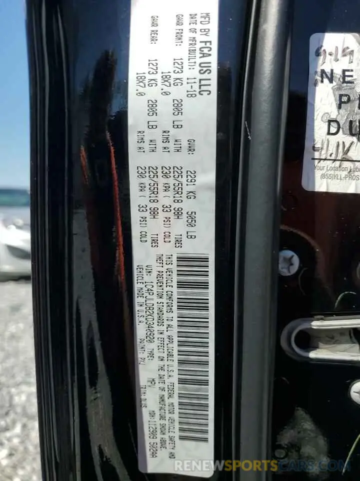 15 Photograph of a damaged car 1C4PJLDB2KD340920 JEEP GRAND CHER 2019