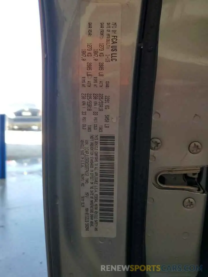 14 Photograph of a damaged car 1C4PJLDB3KD377412 JEEP GRAND CHER 2019