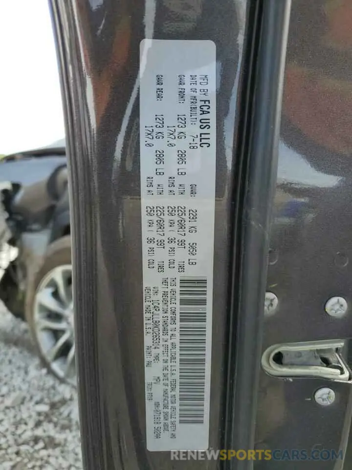 14 Photograph of a damaged car 1C4PJLLB0KD265314 JEEP GRAND CHER 2019