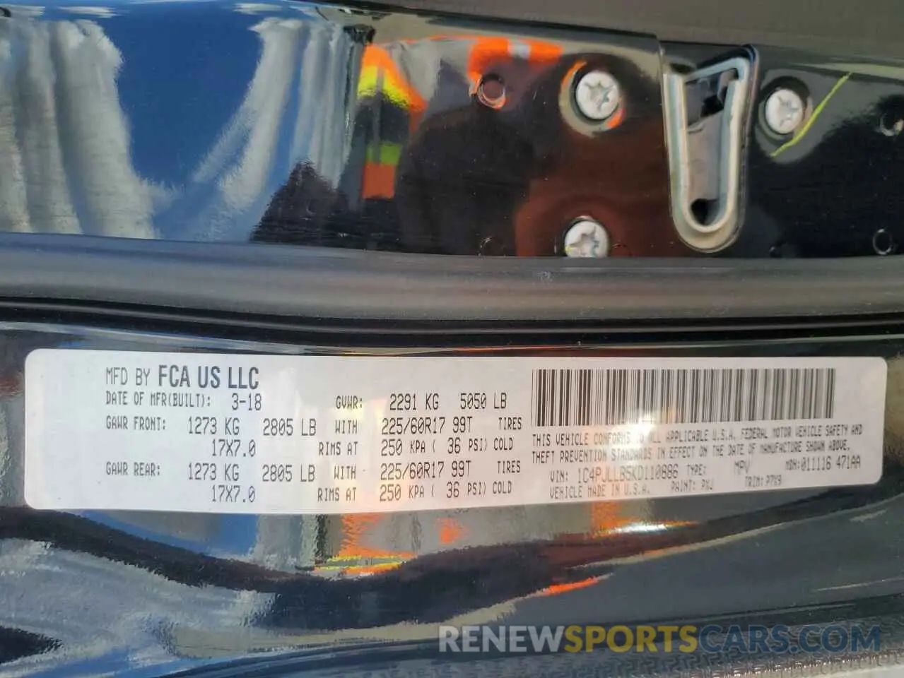 14 Photograph of a damaged car 1C4PJLLB5KD110886 JEEP GRAND CHER 2019