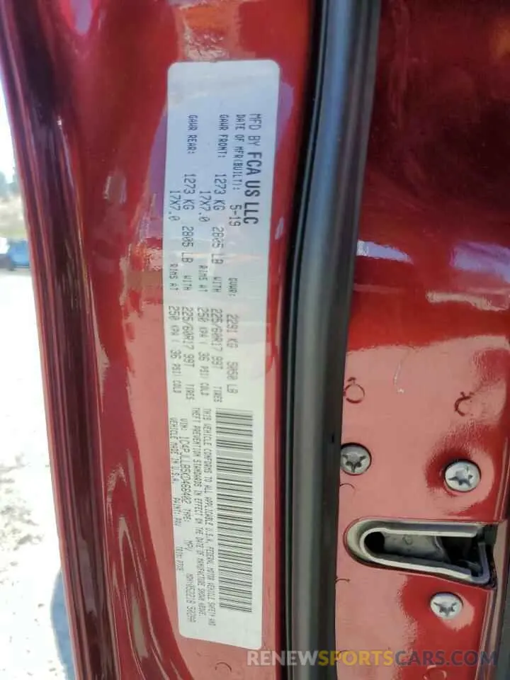 13 Photograph of a damaged car 1C4PJLLB5KD466402 JEEP GRAND CHER 2019