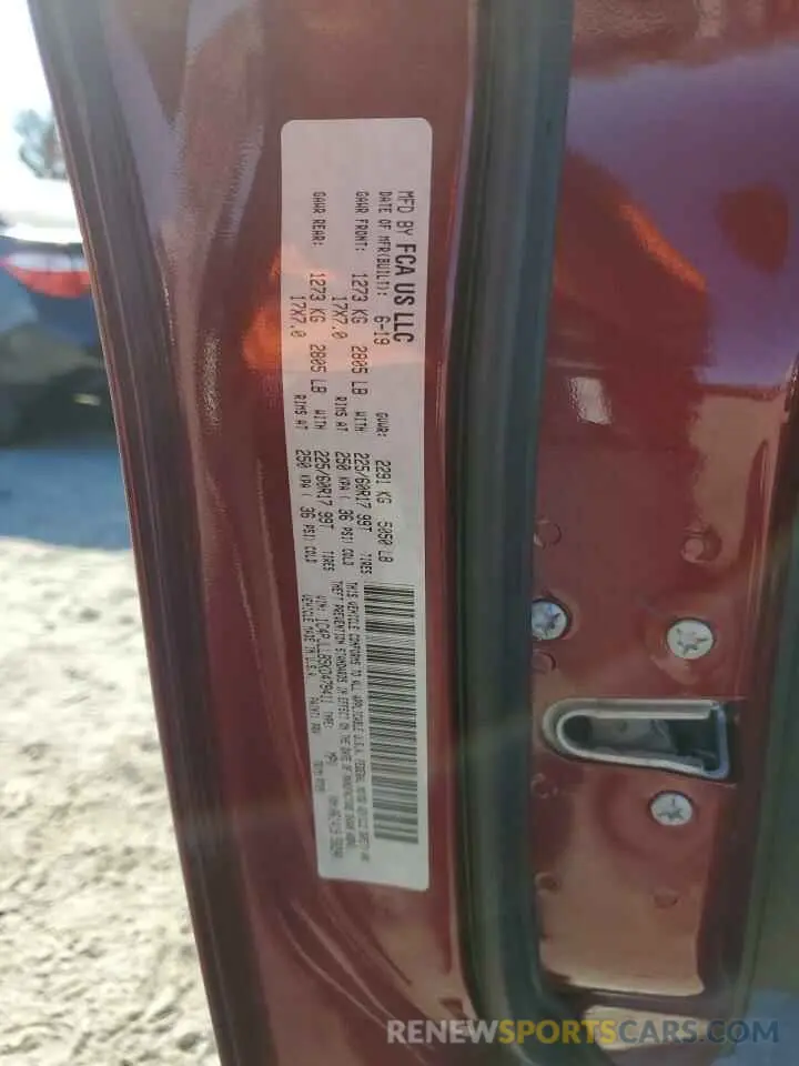 14 Photograph of a damaged car 1C4PJLLB5KD479411 JEEP GRAND CHER 2019