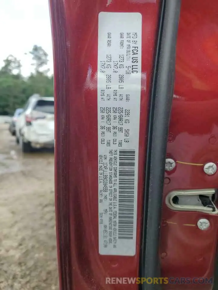 12 Photograph of a damaged car 1C4PJLLB9KD204558 JEEP GRAND CHER 2019