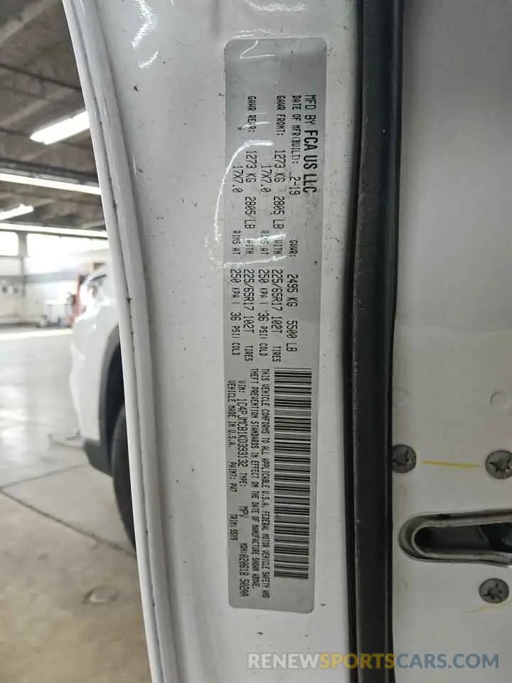 13 Photograph of a damaged car 1C4PJMCB1KD393132 JEEP GRAND CHER 2019