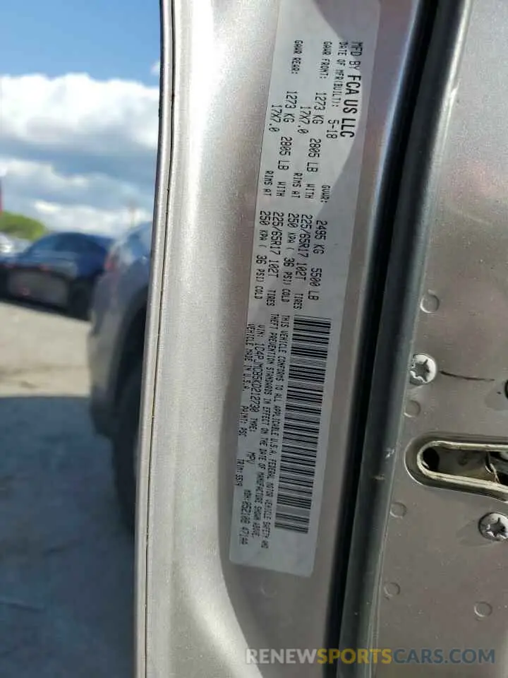 13 Photograph of a damaged car 1C4PJMCB5KD212730 JEEP GRAND CHER 2019