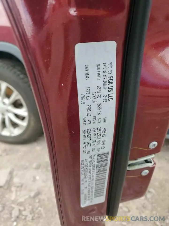 16 Photograph of a damaged car 1C4PJMCB7KD394821 JEEP GRAND CHER 2019