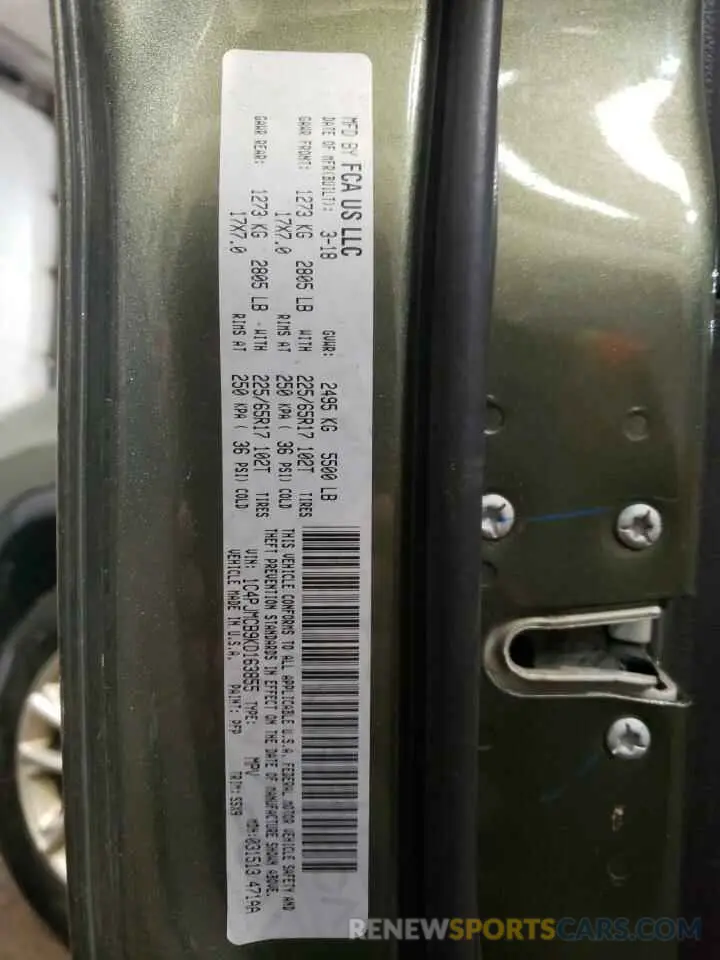 13 Photograph of a damaged car 1C4PJMCB9KD163855 JEEP GRAND CHER 2019