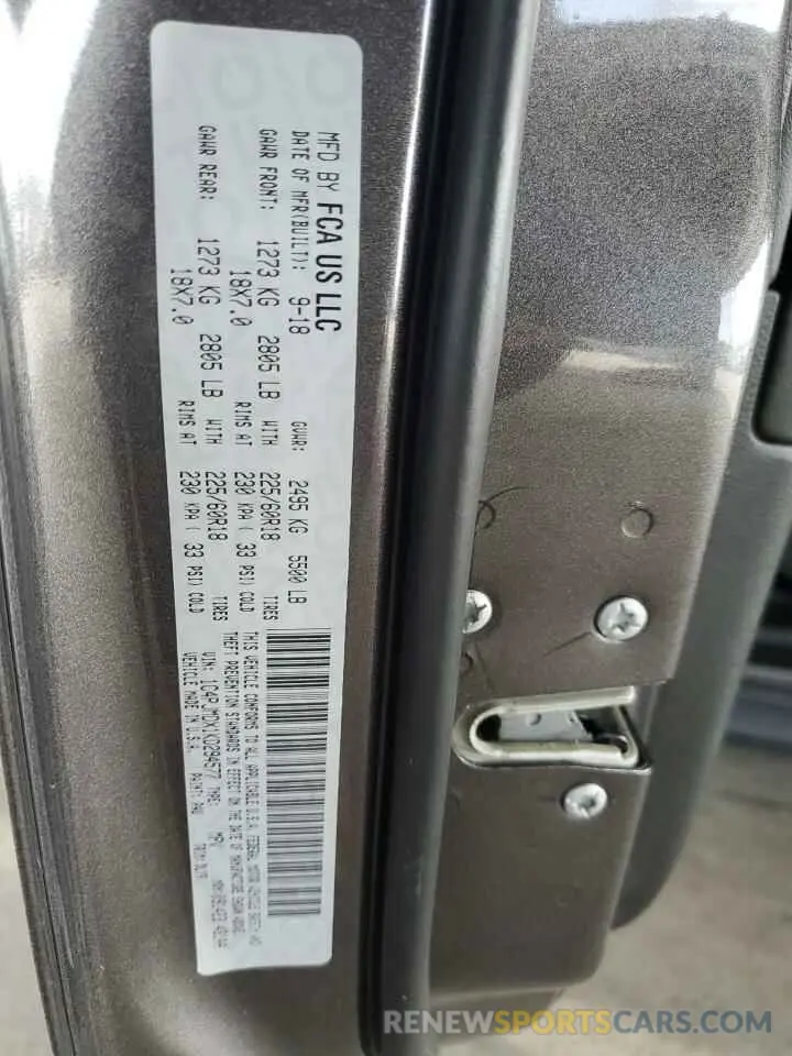 12 Photograph of a damaged car 1C4PJMDX1KD294577 JEEP GRAND CHER 2019