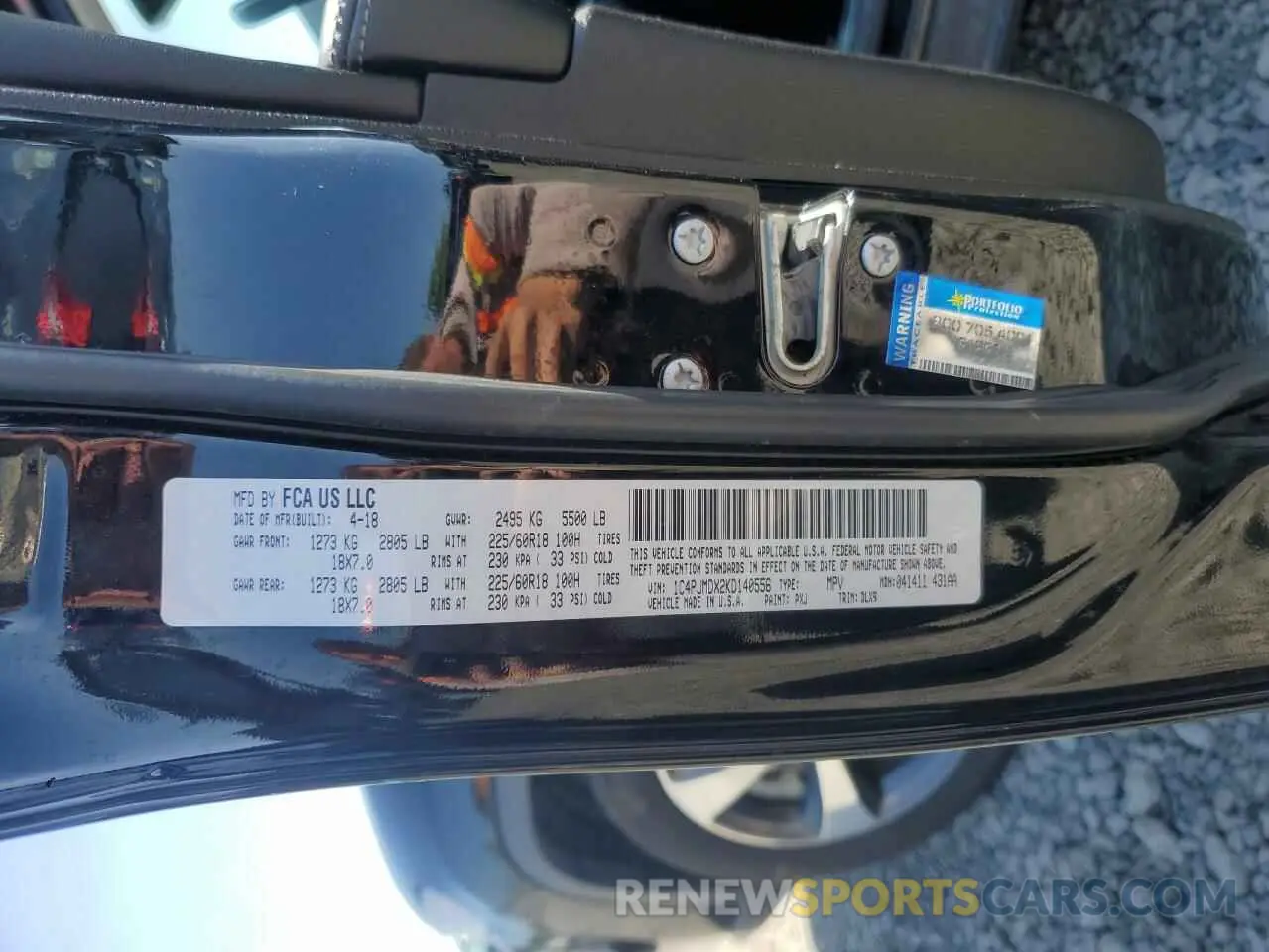 13 Photograph of a damaged car 1C4PJMDX2KD140556 JEEP GRAND CHER 2019