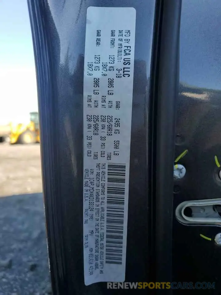 13 Photograph of a damaged car 1C4PJMDX4KD133124 JEEP GRAND CHER 2019