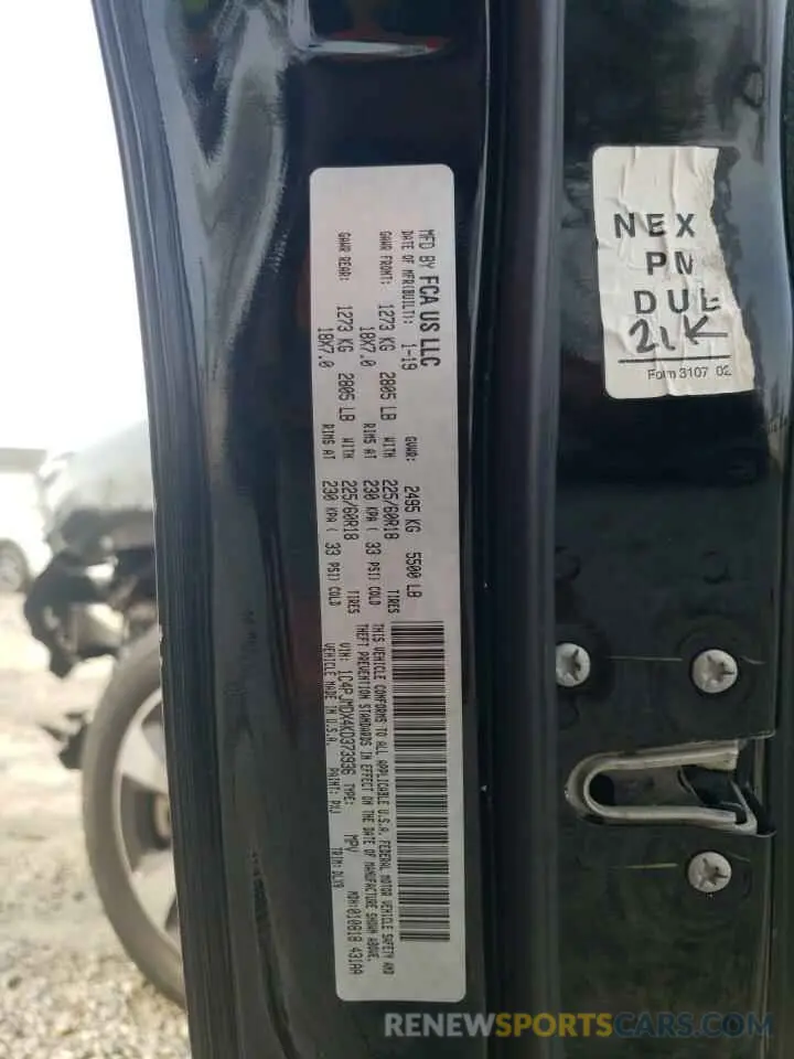 13 Photograph of a damaged car 1C4PJMDX4KD373936 JEEP GRAND CHER 2019