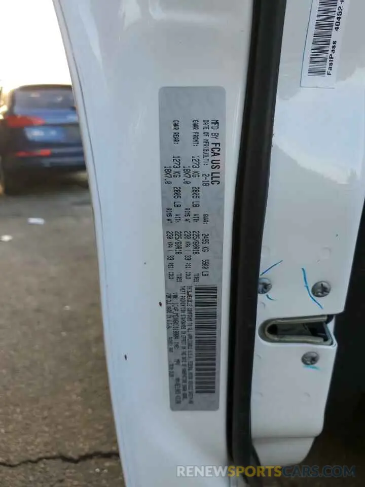 12 Photograph of a damaged car 1C4PJMDX6KD118804 JEEP GRAND CHER 2019