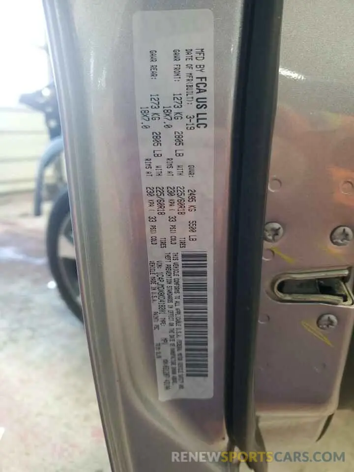 14 Photograph of a damaged car 1C4PJMDX8KD418201 JEEP GRAND CHER 2019