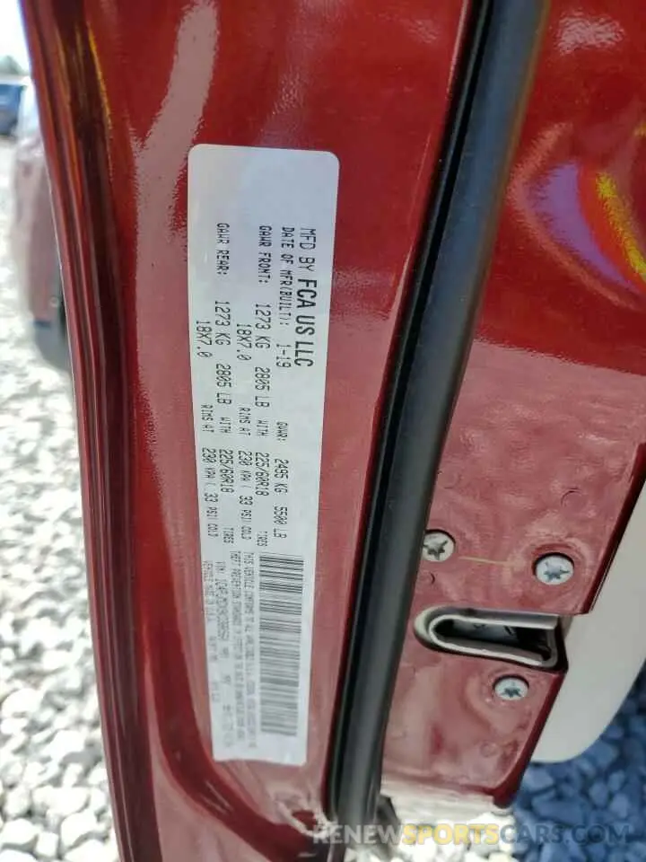 13 Photograph of a damaged car 1C4PJMDX9KD380560 JEEP GRAND CHER 2019