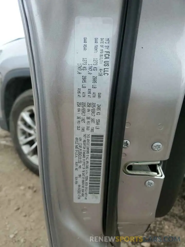 13 Photograph of a damaged car 1C4PJMLB5KD191152 JEEP GRAND CHER 2019