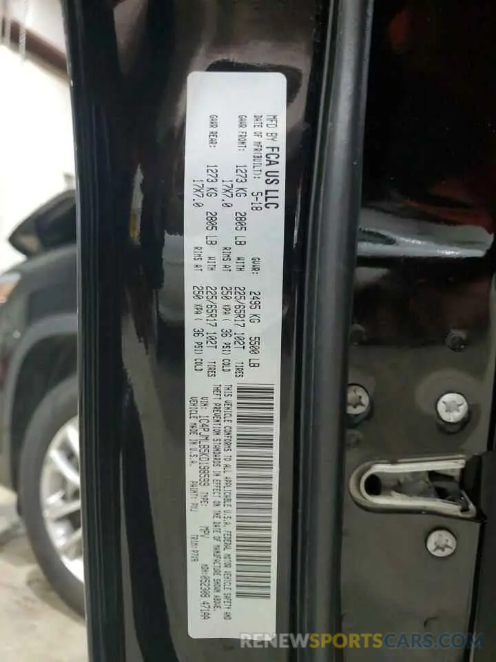 13 Photograph of a damaged car 1C4PJMLB5KD198599 JEEP GRAND CHER 2019