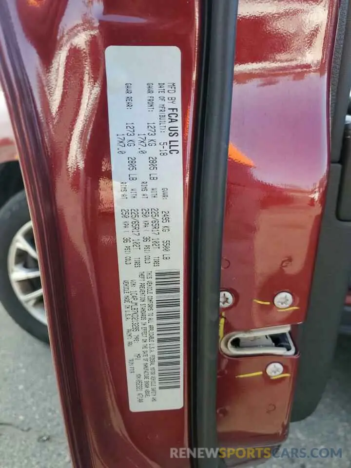 13 Photograph of a damaged car 1C4PJMLB7KD213295 JEEP GRAND CHER 2019