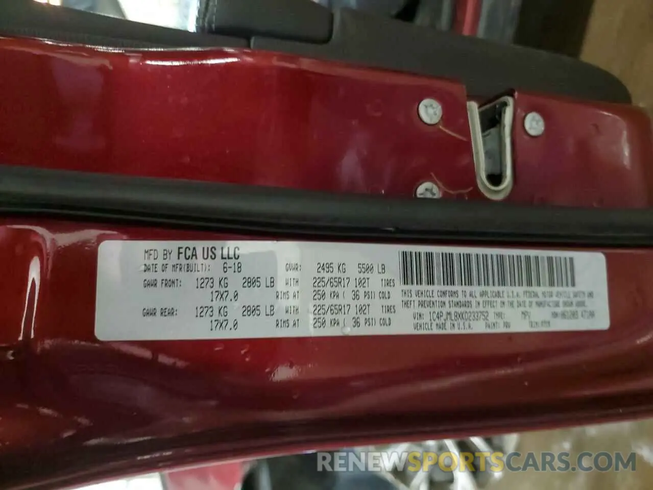 14 Photograph of a damaged car 1C4PJMLBXKD233752 JEEP GRAND CHER 2019