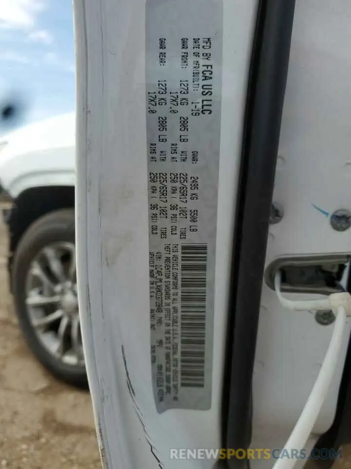 13 Photograph of a damaged car 1C4PJMLX0KD372848 JEEP GRAND CHER 2019