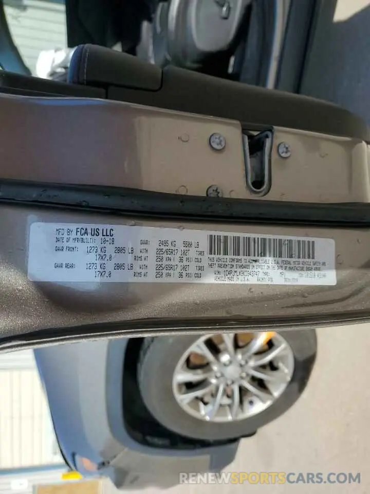 13 Photograph of a damaged car 1C4PJMLX3KD343747 JEEP GRAND CHER 2019