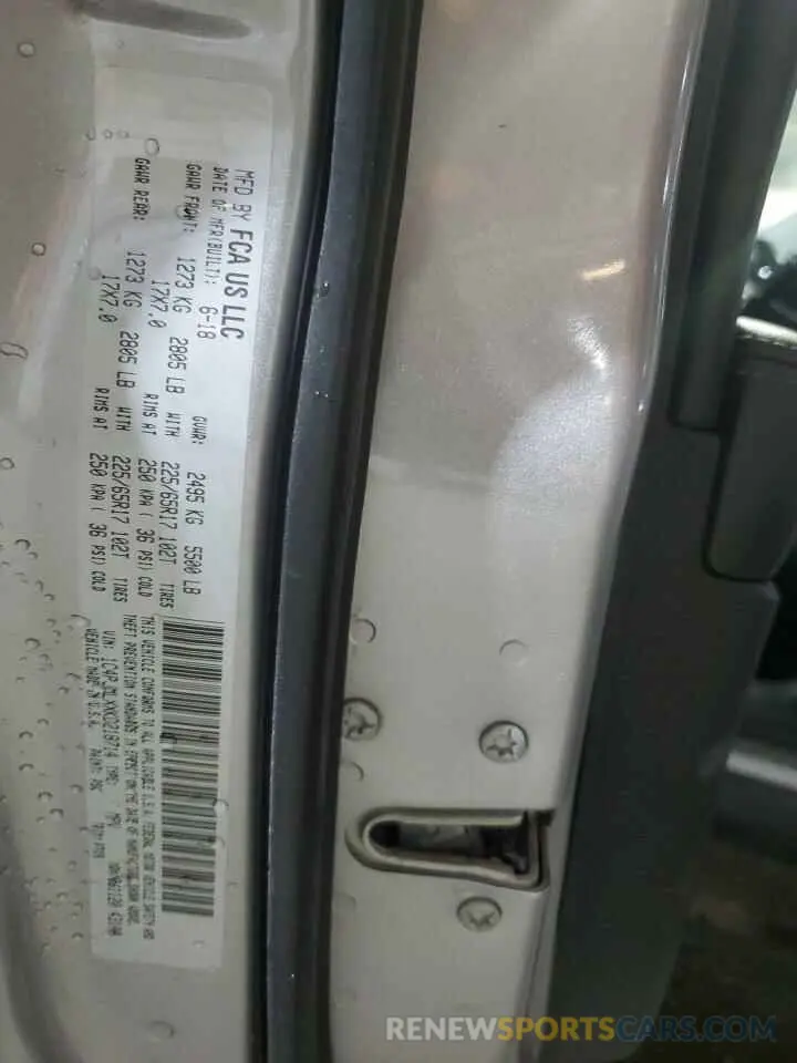 14 Photograph of a damaged car 1C4PJMLXXKD218714 JEEP GRAND CHER 2019