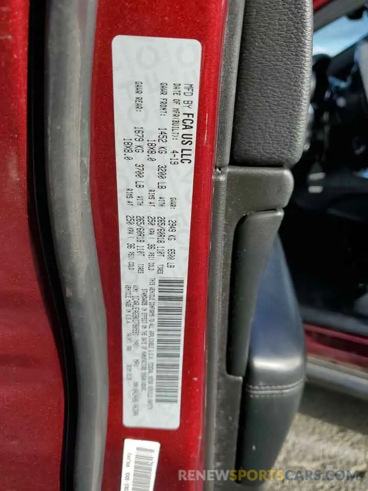 13 Photograph of a damaged car 1C4RJEAG9KC790591 JEEP GRAND CHER 2019