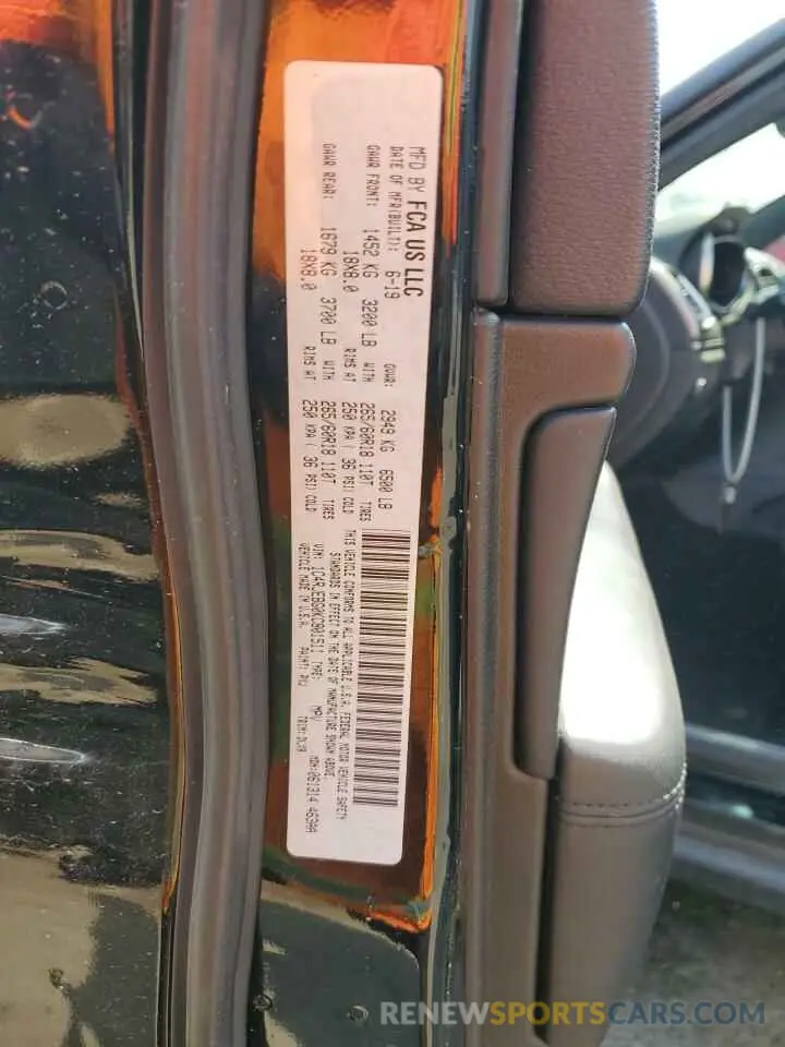 13 Photograph of a damaged car 1C4RJEBG0KC801511 JEEP GRAND CHER 2019