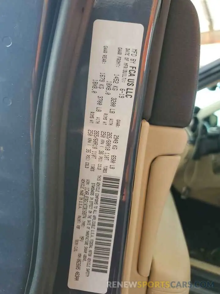 14 Photograph of a damaged car 1C4RJEBG1KC816874 JEEP GRAND CHER 2019