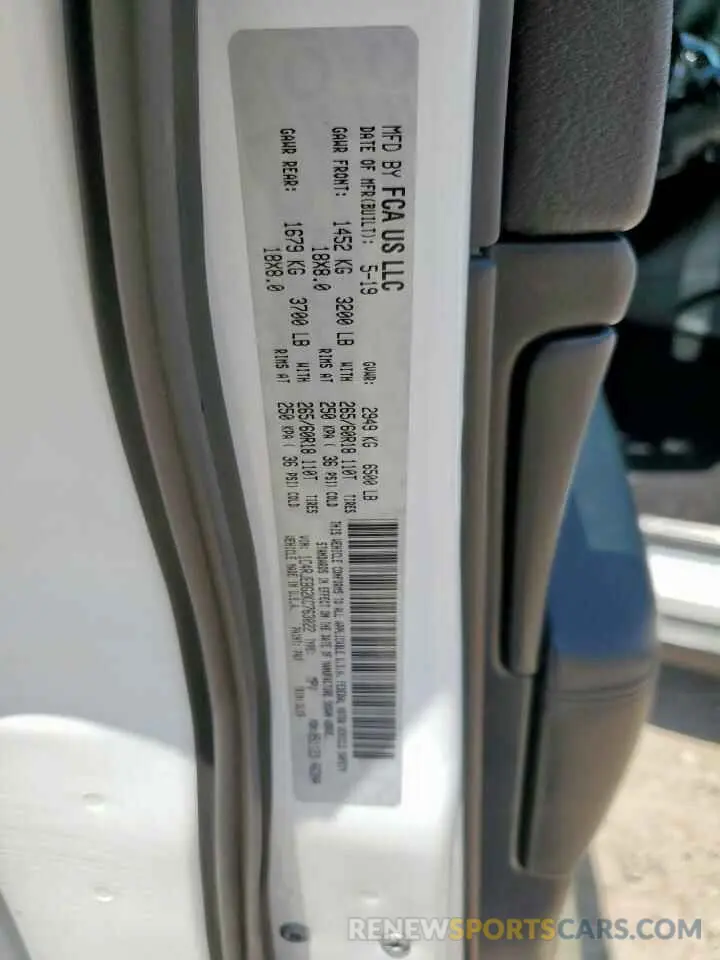 13 Photograph of a damaged car 1C4RJEBG2KC763022 JEEP GRAND CHER 2019