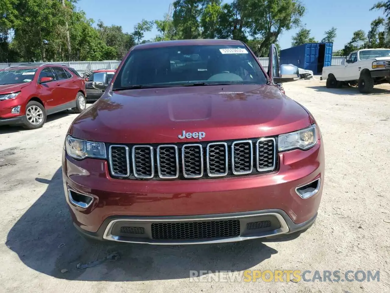 5 Photograph of a damaged car 1C4RJEBG7KC656564 JEEP GRAND CHER 2019