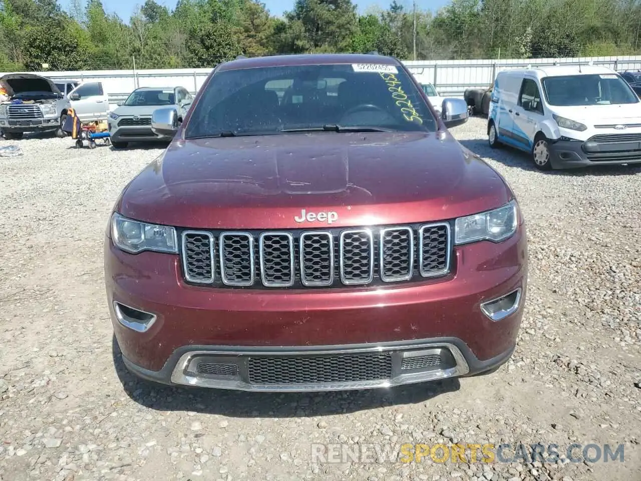 5 Photograph of a damaged car 1C4RJEBG7KC656743 JEEP GRAND CHER 2019