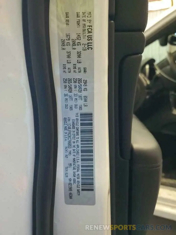 14 Photograph of a damaged car 1C4RJFAG3KC706853 JEEP GRAND CHER 2019