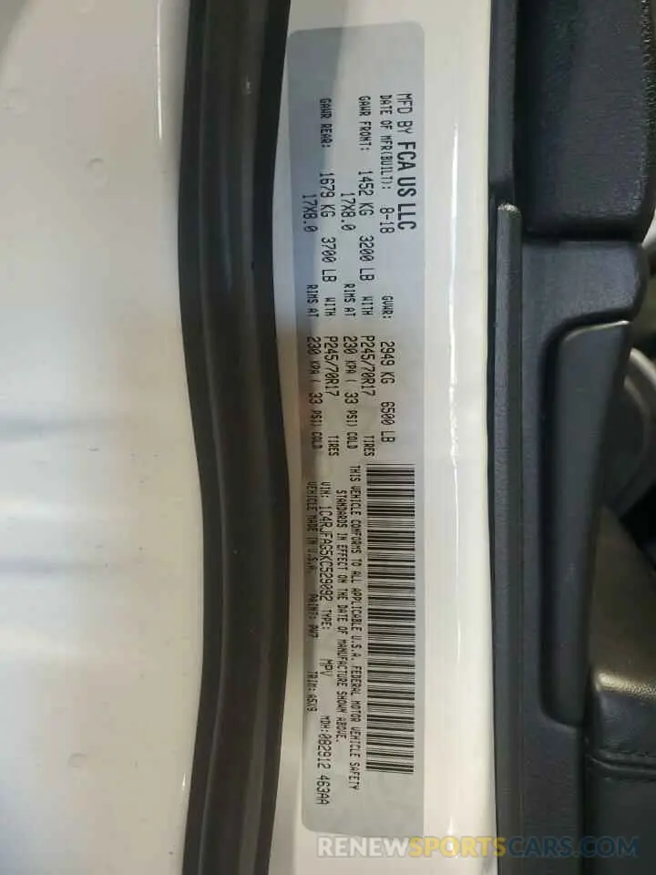 14 Photograph of a damaged car 1C4RJFAG5KC529092 JEEP GRAND CHER 2019