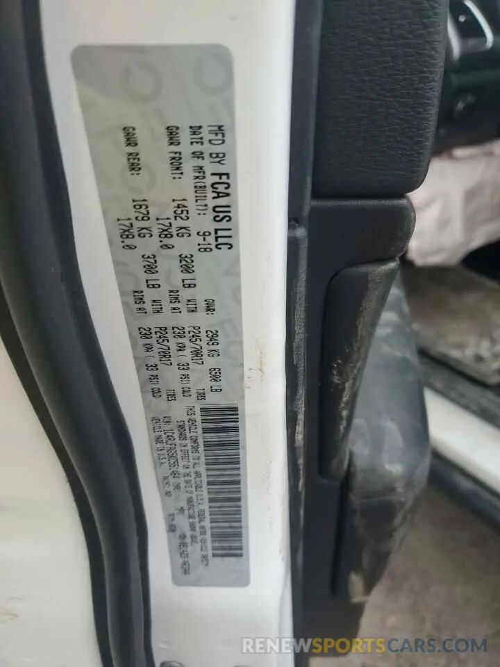 13 Photograph of a damaged car 1C4RJFAG5KC551464 JEEP GRAND CHER 2019