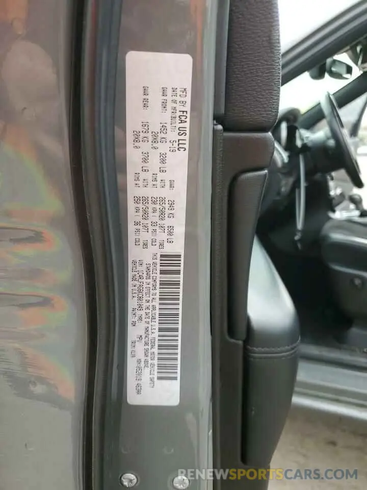 13 Photograph of a damaged car 1C4RJFAG6KC801049 JEEP GRAND CHER 2019