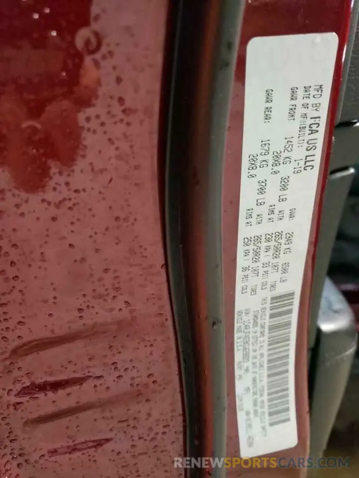14 Photograph of a damaged car 1C4RJFAG9KC628823 JEEP GRAND CHER 2019