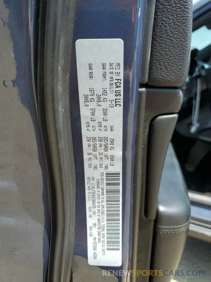 14 Photograph of a damaged car 1C4RJFBG0KC800476 JEEP GRAND CHER 2019