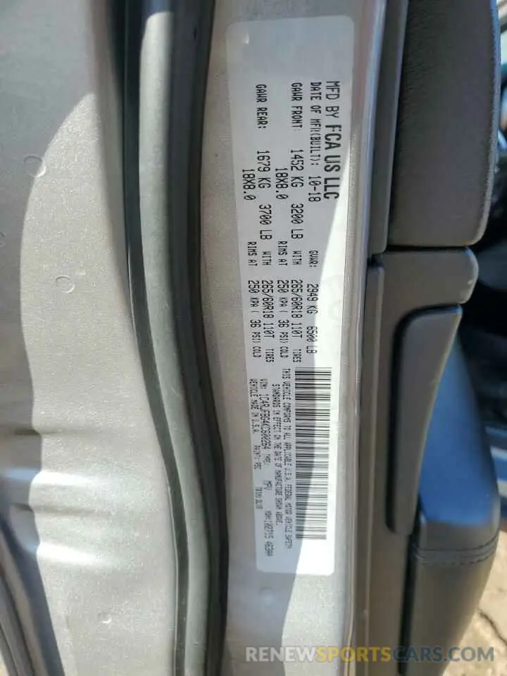 13 Photograph of a damaged car 1C4RJFBG4KC600264 JEEP GRAND CHER 2019