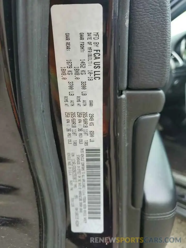 13 Photograph of a damaged car 1C4RJFBG5KC553813 JEEP GRAND CHER 2019