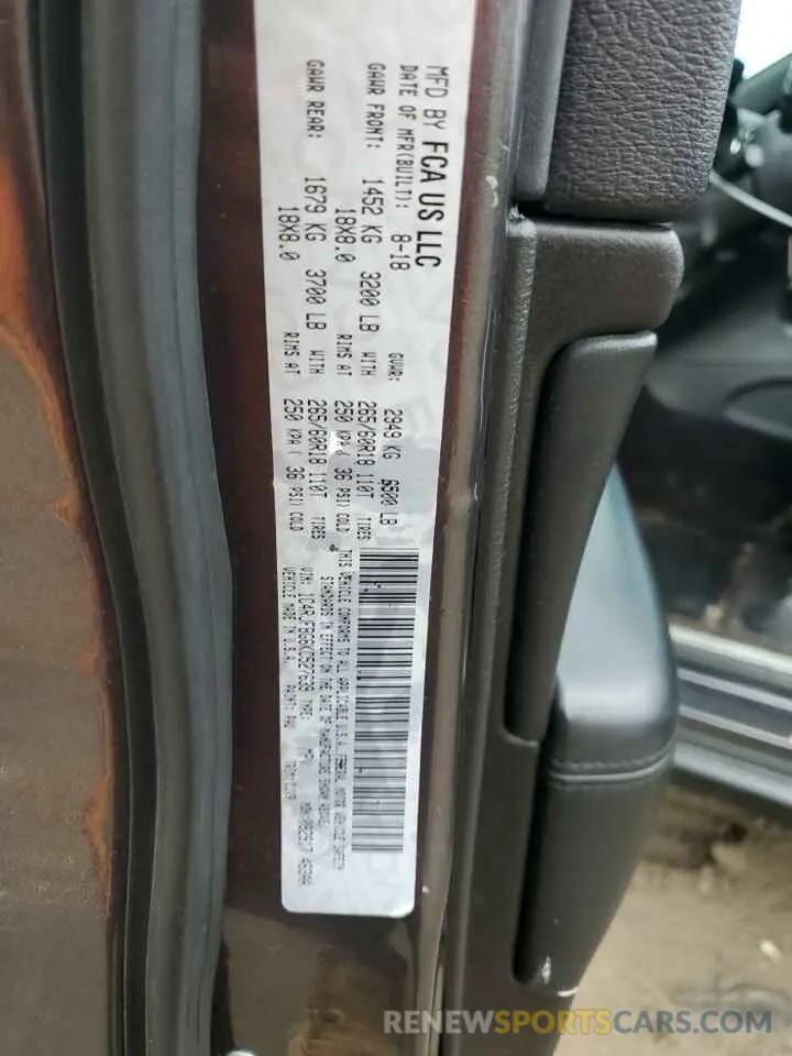 12 Photograph of a damaged car 1C4RJFBG6KC527639 JEEP GRAND CHER 2019