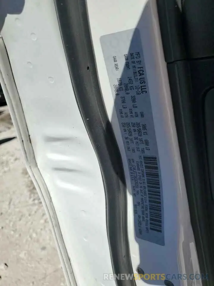 13 Photograph of a damaged car 1C4RJFCT3KC636233 JEEP GRAND CHER 2019