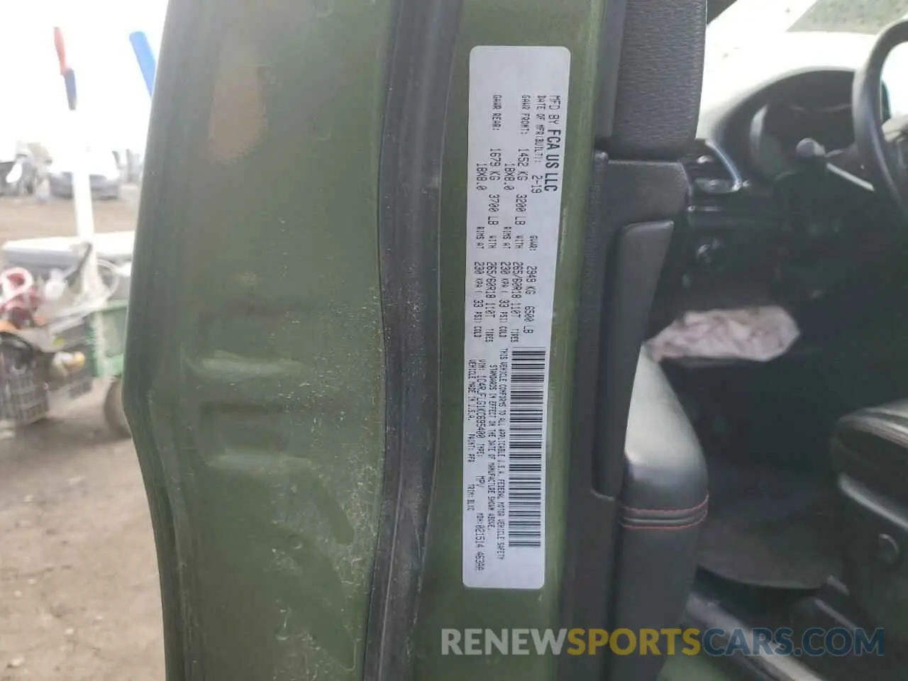 13 Photograph of a damaged car 1C4RJFLG1KC695400 JEEP GRAND CHER 2019