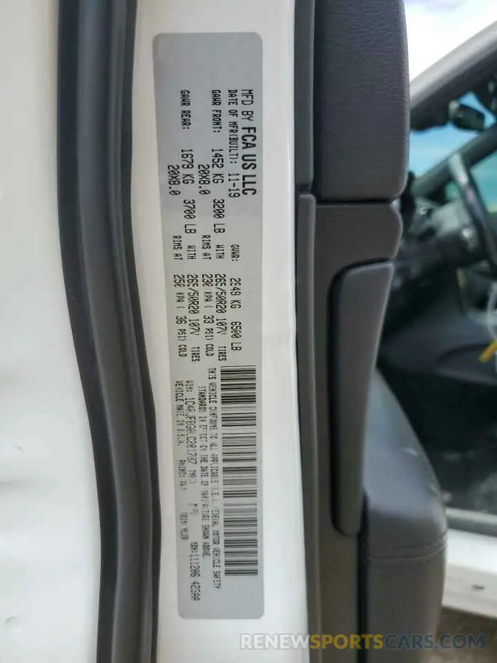 13 Photograph of a damaged car 1C4RJFBG0LC201787 JEEP GRAND CHER 2020