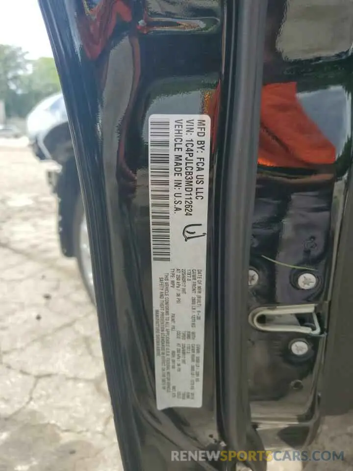 14 Photograph of a damaged car 1C4PJLCB3MD112624 JEEP GRAND CHER 2021