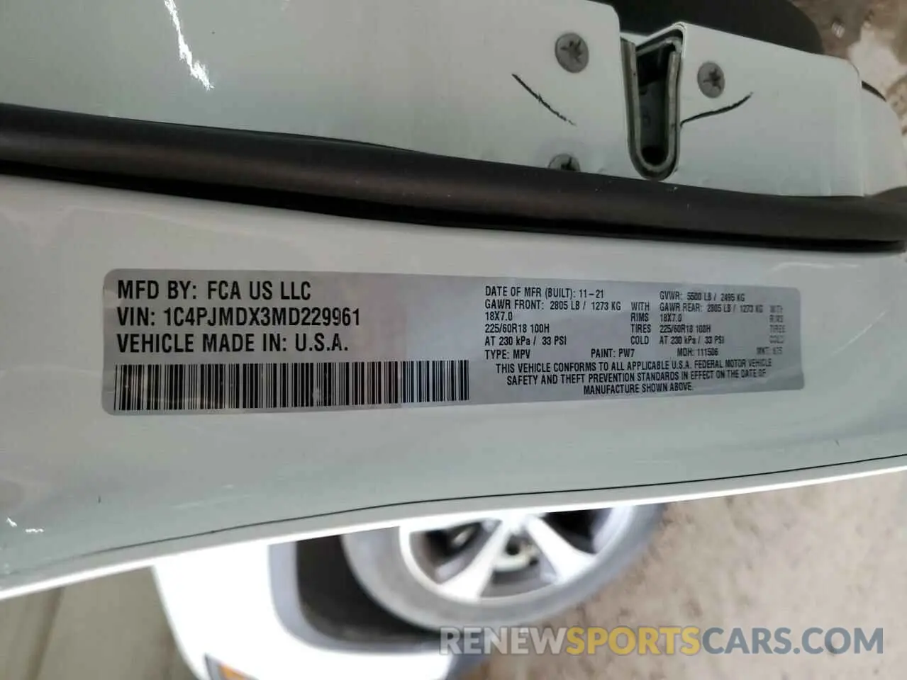 13 Photograph of a damaged car 1C4PJMDX3MD229961 JEEP GRAND CHER 2021