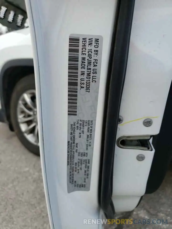 14 Photograph of a damaged car 1C4PJMLB7MD133367 JEEP GRAND CHER 2021