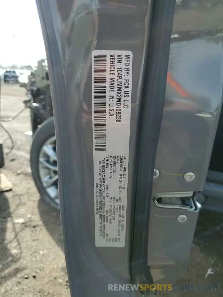 14 Photograph of a damaged car 1C4PJMMX2MD159238 JEEP GRAND CHER 2021