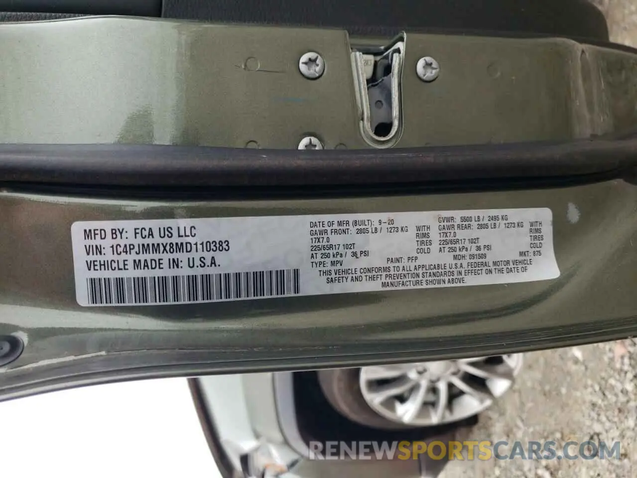 14 Photograph of a damaged car 1C4PJMMX8MD110383 JEEP GRAND CHER 2021