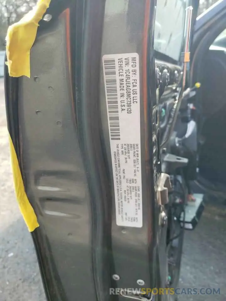 14 Photograph of a damaged car 1C4RJEAG8MC739120 JEEP GRAND CHER 2021