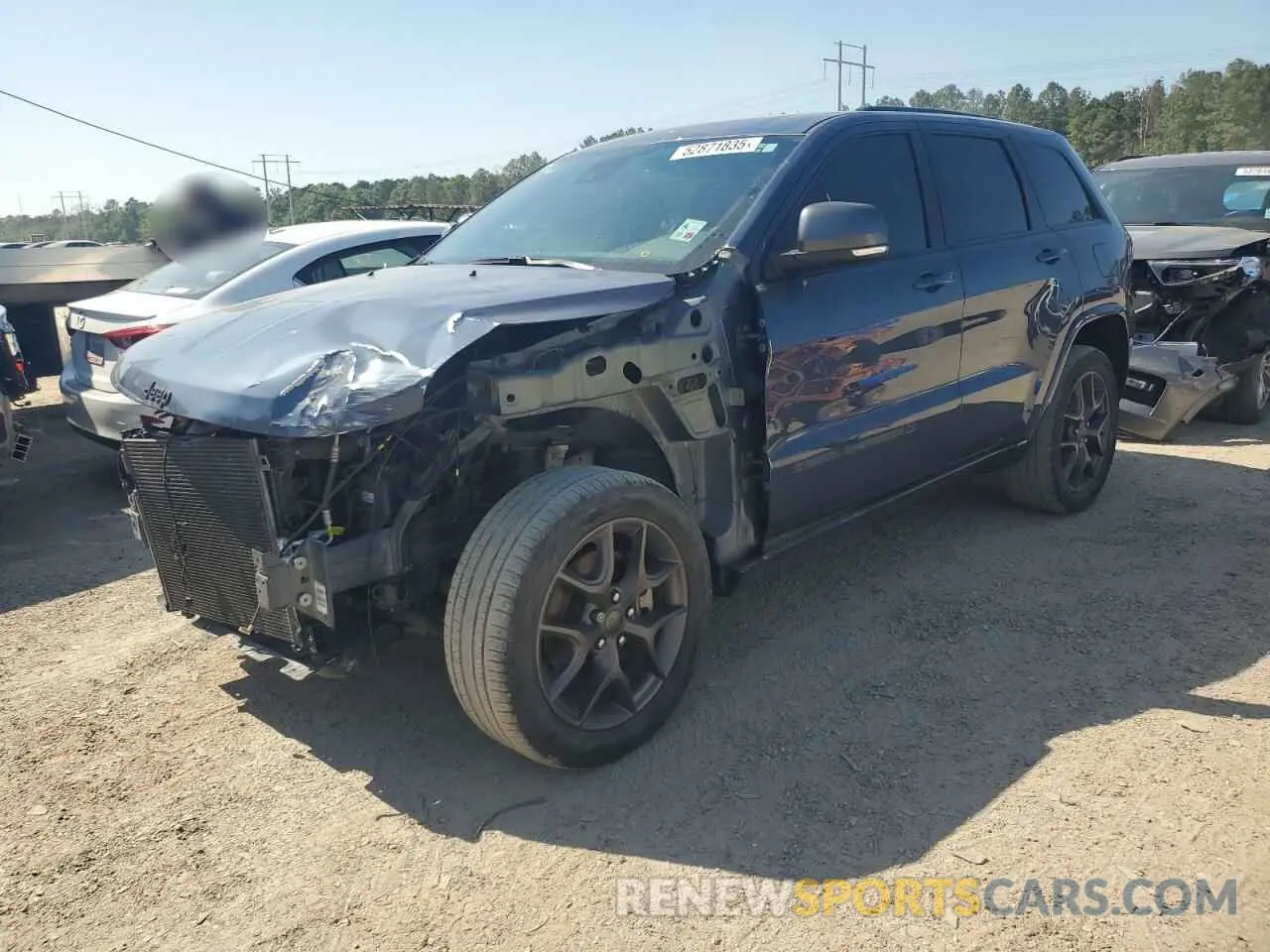 1 Photograph of a damaged car 1C4RJFBG8MC622769 JEEP GRAND CHER 2021